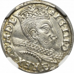 Zikmund III Vasa, Trojak 1597, Bydgoszcz - NGC MS62