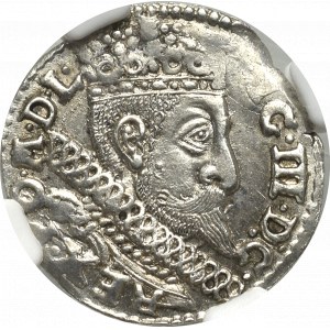 Zikmund III Vasa, Trojak 1598, Bydgoszcz - NGC MS62