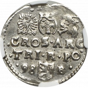 Zikmund III Vasa, Trojak 1598, Bydgoszcz - NGC MS62