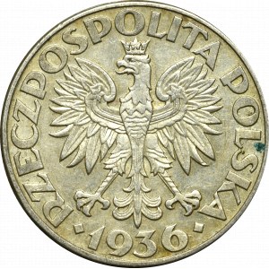 II Rzeczpospolita, 2 zloté 1936 Plachetnica