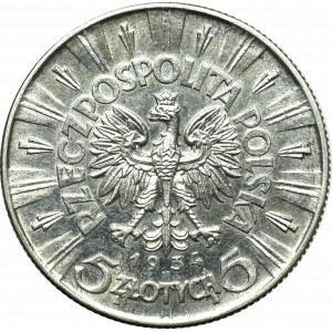 Druhá poľská republika, 5 zlotých 1934 Pilsudski