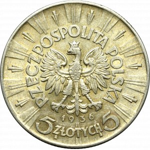 Druhá polská republika, 5 zlotých 1936 Piłsudski