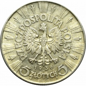 Druhá polská republika, 5 zlotých 1936 Piłsudski