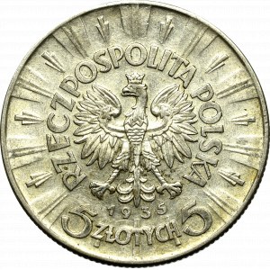 II Republic of Poland, 5 zloty 1935 Pilsudski