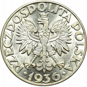 Druhá poľská republika, 5 zlotých 1936 Plachetnica
