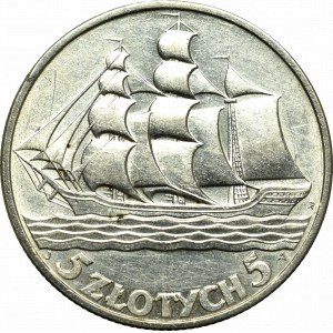 II Republic of Poland, 5 zloty 1936 Ship