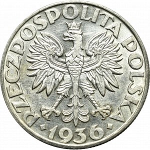 Druhá polská republika, 5 zlotých 1936 Plachetnice