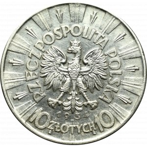 II Republic of Poland, 10 zloty 1934 Pilsudski