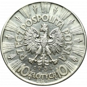 Druhá polská republika, 10 zlotých 1934 Piłsudski