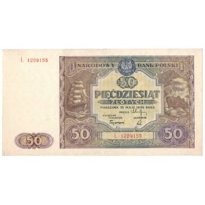 People's Republic of Poland, 50 zloty 1946 Ł