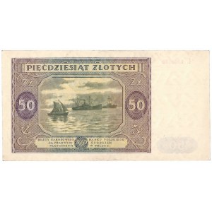 People's Republic of Poland, 50 zloty 1946 Ł