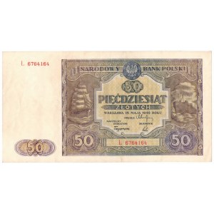 PRL, 50 złotych 1946 Ł
