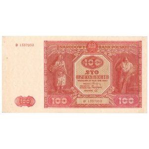 People's Republic of Poland, 100 zloty 1946 D