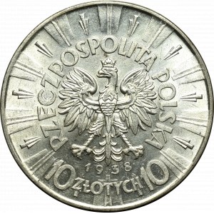 Zweite Polnische Republik, 10 Zloty 1938 Piłsudski