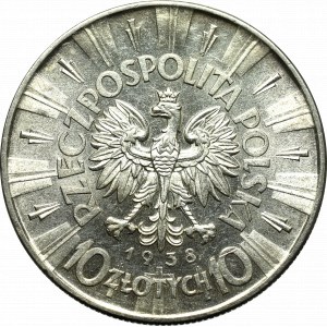 Zweite Polnische Republik, 10 Zloty 1938 Piłsudski