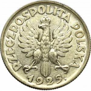 II Rzeczpospolita, 1 złoty 1925, Lodnyn Kobieta i kłosy