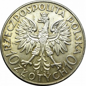 Druhá polská republika, 10 zlotých 1932 BZM, Londýn