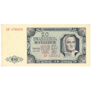 PRL, 20 zloty 1948 EF