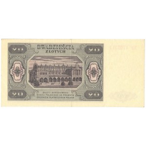 PRL, 20 zloty 1948 EF