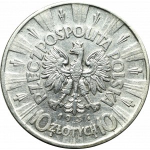 Zweite Polnische Republik, 10 Zloty 1934 Piłsudski