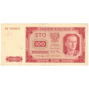 PRL, 100 zloty 1948 GU - unframed