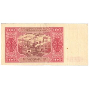 PRL, 100 zloty 1948 GU - unframed