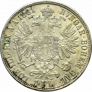 Österreich-Ungarn, Franz Joseph, 1 Gulden 1881