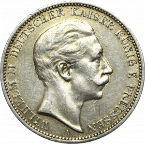 Germany, Preussen, 3 mark 1909