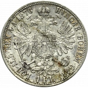 Austria-Hungary, Franz Joseph, 1 florin 1876, Vienna