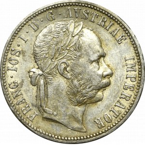 Austria-Hungary, Franz Joseph I, 1 florin 1878