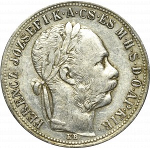 Maďarsko, František Jozef, 1 forint 1887, Kremnica