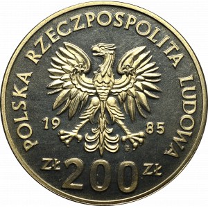Poľská ľudová republika, 200 zlatých 1985 Mexiko '86 - vzorka CuNi