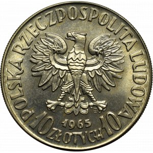 Peoples Republic of Poland, 10 zloty 1965 VII centuries of Warsaw - Specimen CuNi