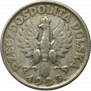 II Rzeczpospolita, 2 zloté 1925 (s bodkou), Londýn Žena a uši