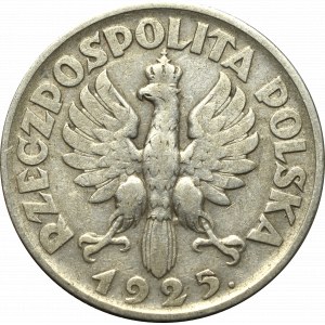 II Rzeczpospolita, 2 zloté 1925 (s bodkou), Londýn Žena a uši