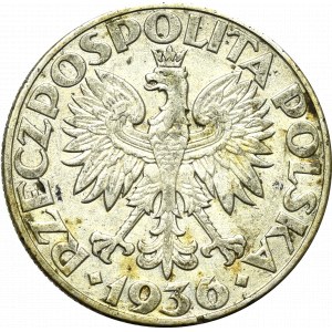 Druhá poľská republika, 5 zlotých 1936 Plachetnica