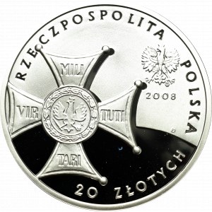 III RP, 20 złotych 2008 90. rocznica odzyskania niepodległości