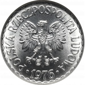 PRL, 1 złoty 1976 - NGC MS66