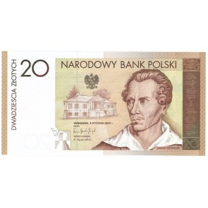 III RP, 20 złotych 2009 - Juliusz Słowacki