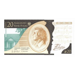 III RP, 20 złotych 2010 - Fryderyk Chopin