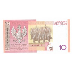 The Third Republic, PLN 10, 2008 - 90th Anniversary of the Restoration of Independence.