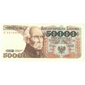 PRL, 50.000 złotych 1989 C