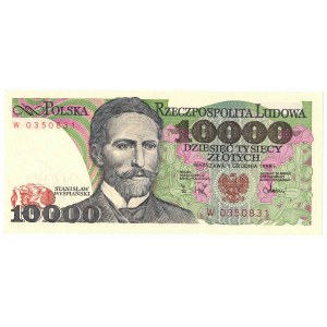 People's Republic of Poland, 10,000 zloty 1988 W