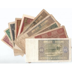 PRL, Zestaw banknotów z lat 1946-1947