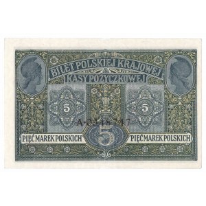 GG, 5 mkp 1916 Generál - vzácnější lístky z velkého množství