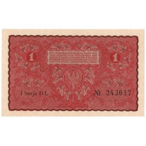 II RP, 1 polská značka 1919 I SERIES DL