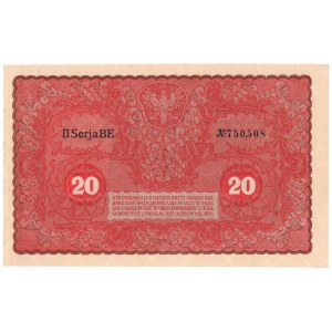 II RP, 20 Polish marks 1919 II SERJA BE