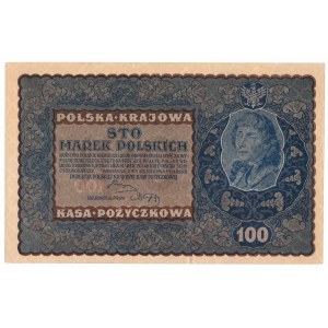 II RP, 100 polských marek 1919 IH SERJA Z