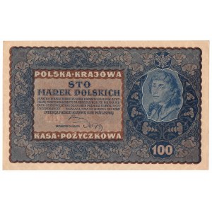 II RP, 100 polských marek 1919 IJ SERJA Y