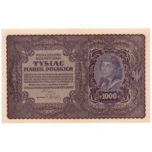 II RP, 1000 polských marek 1919 I SERJA BW